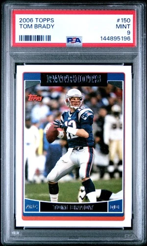 2006 TOPPS #150 TOM BRADY PSA 9