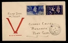 DR WHO 1946 GB FDC PEACE ISSUE COMBO HAND DRAWN CACHET R77574