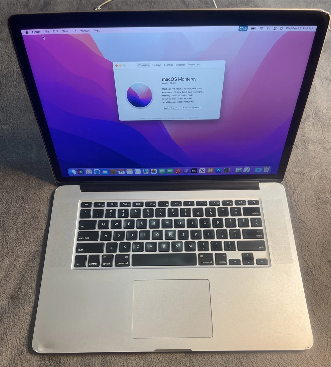 Apple MacBook Pro 15.4″ Laptops 2015 for sale | eBay