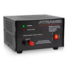 PYRAMID SOUND PS12KX 13.8 VOLTS 10 AMPERE BENCH AC-to-DC POWER SUPPLY CONVERTER