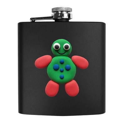 6oz (170ml) 'Modeling Dough' Pocket Hip Flask (HP00045370)