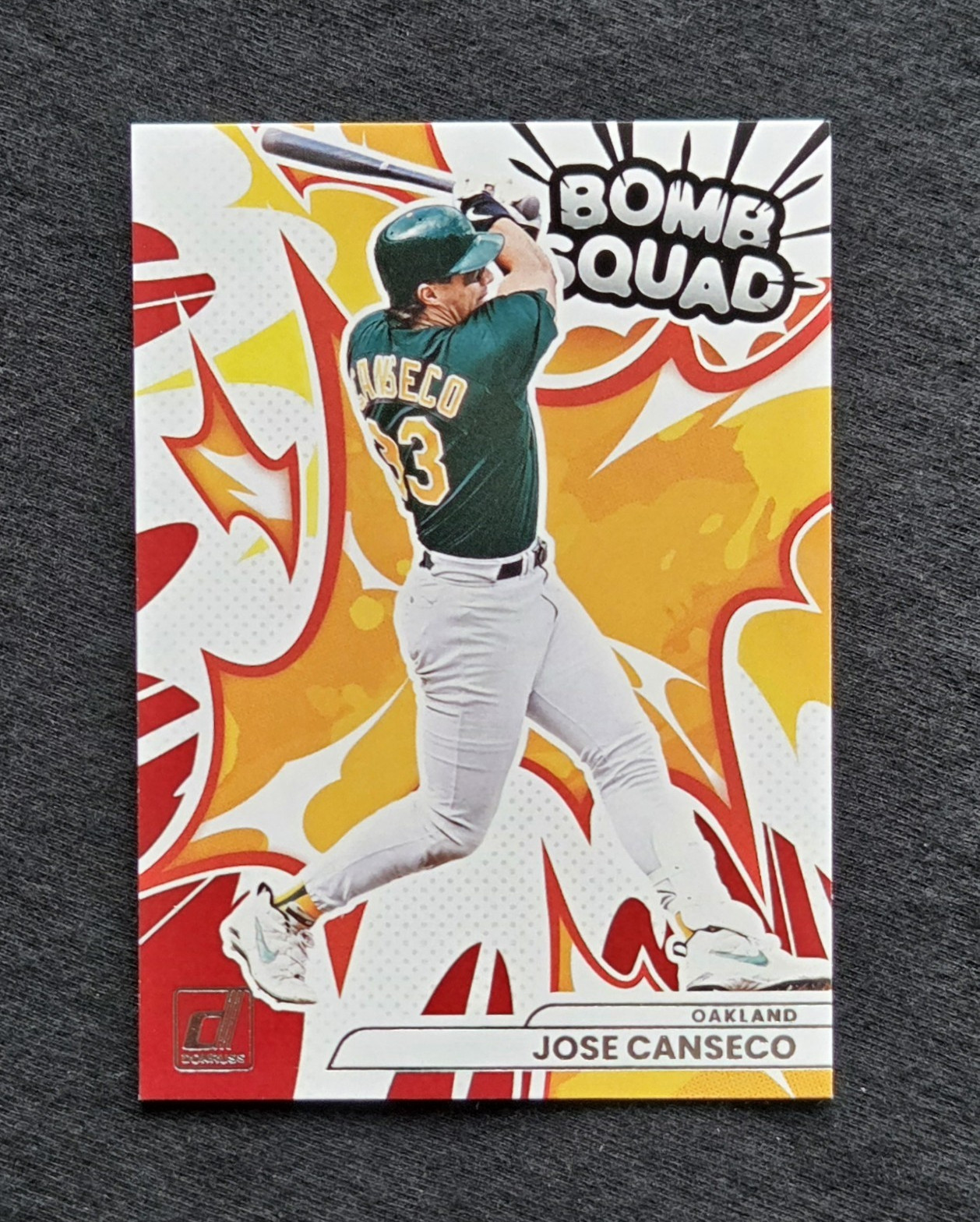 Jose Canseco 2026 Panini Donruss #20 Bomb Squad Insert Oakland Athletics
