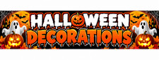 3ft x 8ft Halloween Decorations Vinyl Banner- New-Free Shipping 1