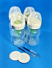 Dr Brown's Natural Flow Options Wide Neck Plastic 5 oz Pack of 4 New