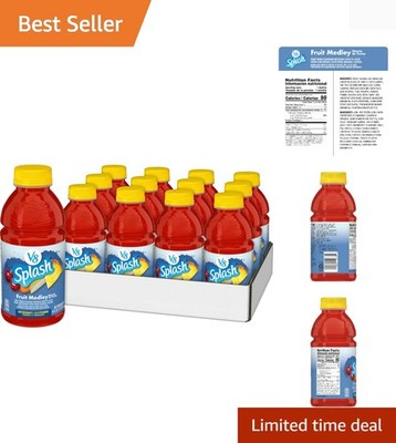 Fruit Medley Flavored Juice Beverage, 16 FL OZ Bottle Pack of 12