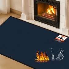 Hearth Rugs for Fireplaces Fire Resistant, 42 x 24 x 0.04 inch Fireproof Fire...