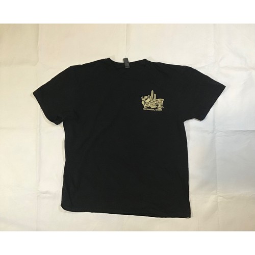 Vintage Lost Dutchman Tortilla Flat Arizona Biker Motorcycle T-Shirt Black Large