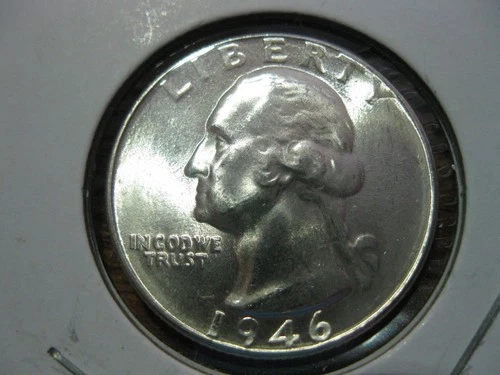 1946 D Washington Silver Quarter Dollar Gem BU! #2252607