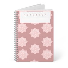 Pink Strawberry Pattern Notebook A5 Spiral Journal