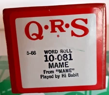 QRS piano roll 10-081 Mame...FREE SHIPPING