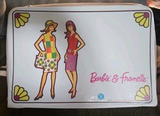 Vintage Barbie Francie Color Magic Suitcase Blue Vinyl Zip Closed w Handle