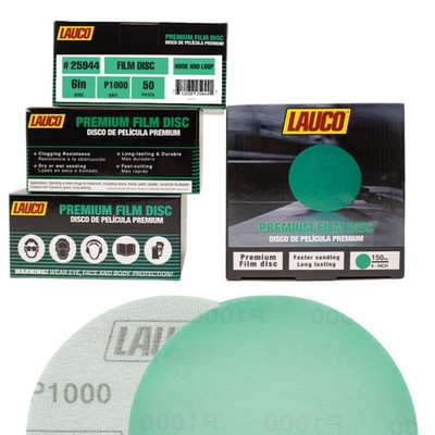 Premium 6'' Hook and Loop Sanding Ceramic Discs (Box of 50) - (GRIT-1000) 25944