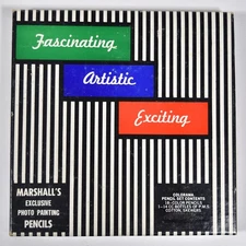 Vintage Marshall's Photo Painting Pencils Set - 18 Colored Pencils