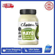 New Chosen Foods Avocado Oil - Classic Mayo, 32 fl oz, Non GMO, All Dressing