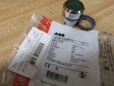 ABB MP1-31G Green Push Button 1SFA611100R3102