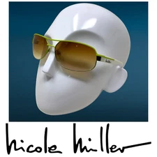 Nicole Miller Collection "When in Rome" Sunglasses White/Citrus 61 15 125