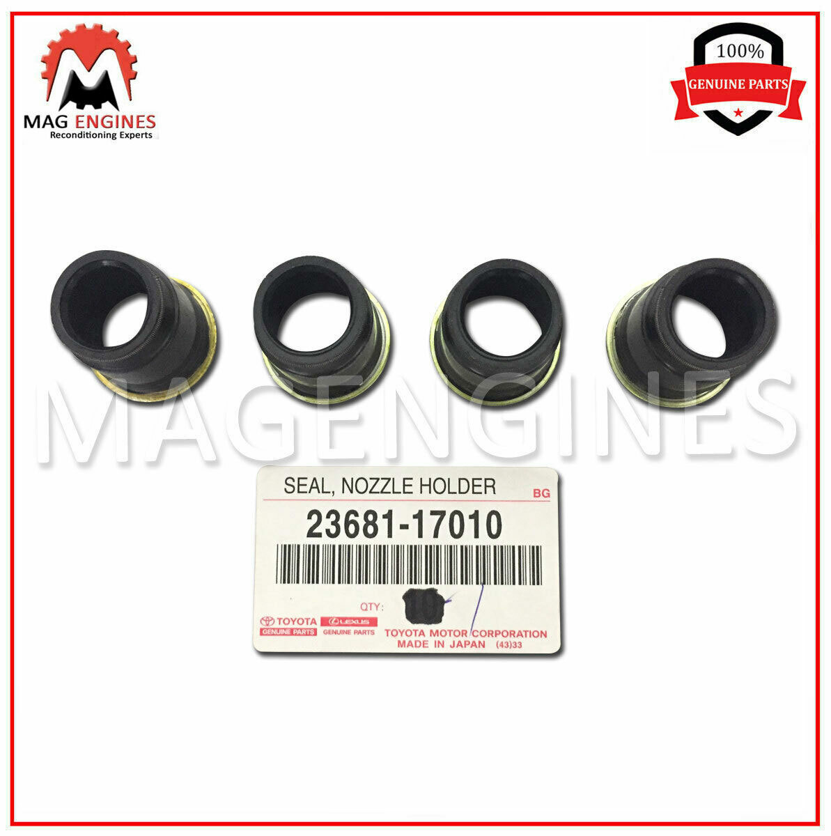 23681-17010 GENUINE OEM NOZZLE HOLDER SEAL SET 2368117010 | eBay