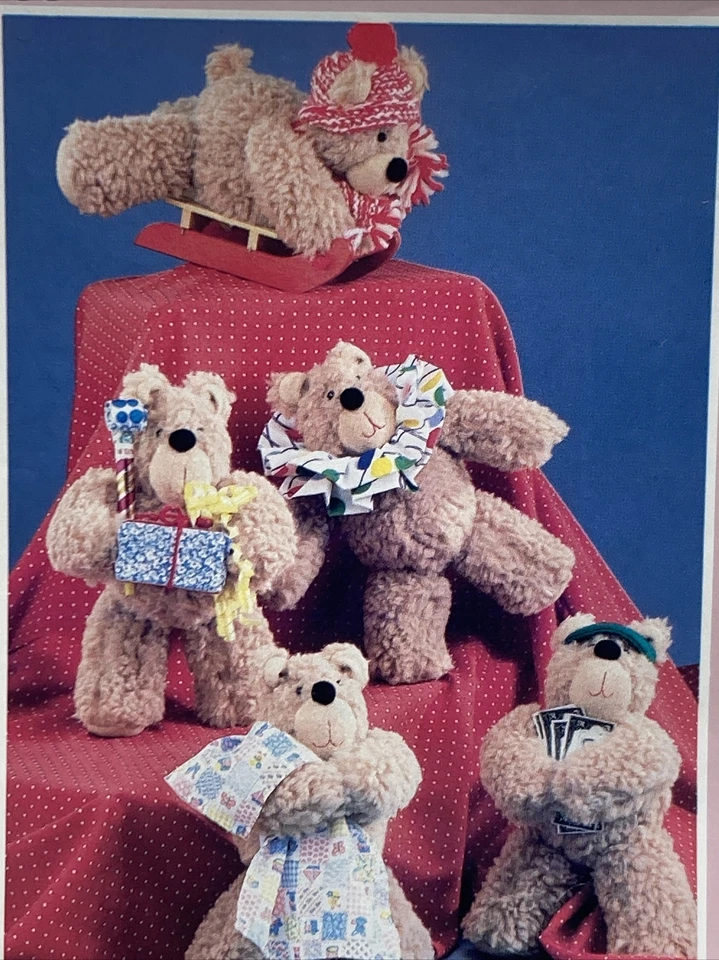 Vintage Daisy Kingdom Personality Bear Sewing Pattern #235 Uncut Judy Douglas - Image 2 of 3
