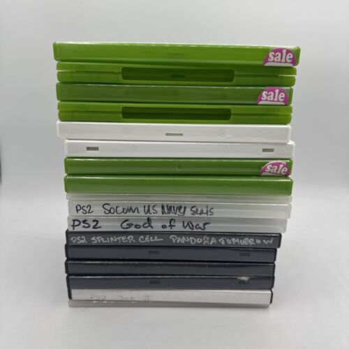 Lot of 17 EMPTY Cases Video Game Cases Xbox 360 PS2 Wii Playstation PS3