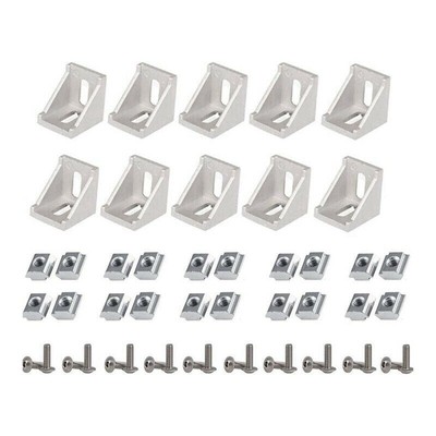 50Pcs Coin Support 2020 Séries Aluminium Profil Connecteur Lot for 6mm Slot