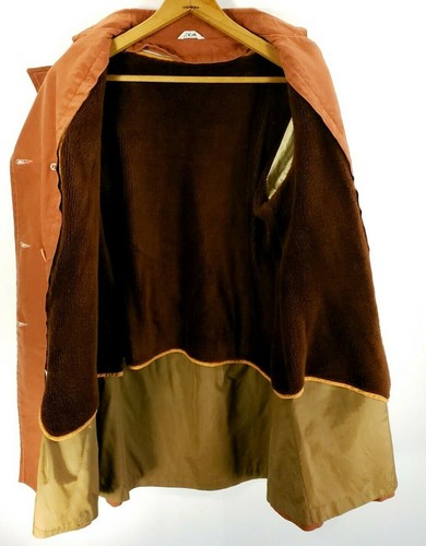Vintage JCPenney Jacket Coat Lined Size 15 Burnt Orange Button Front Retro - Picture 7 of 12