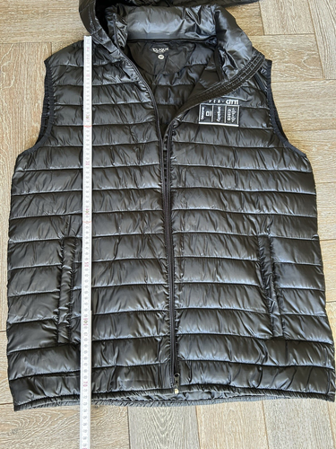 Herren Stepp Weste Daunen Still Gr. XL schwarz, abnehmbare Kapuze, Taschen, NEU - Bild 4 von 11