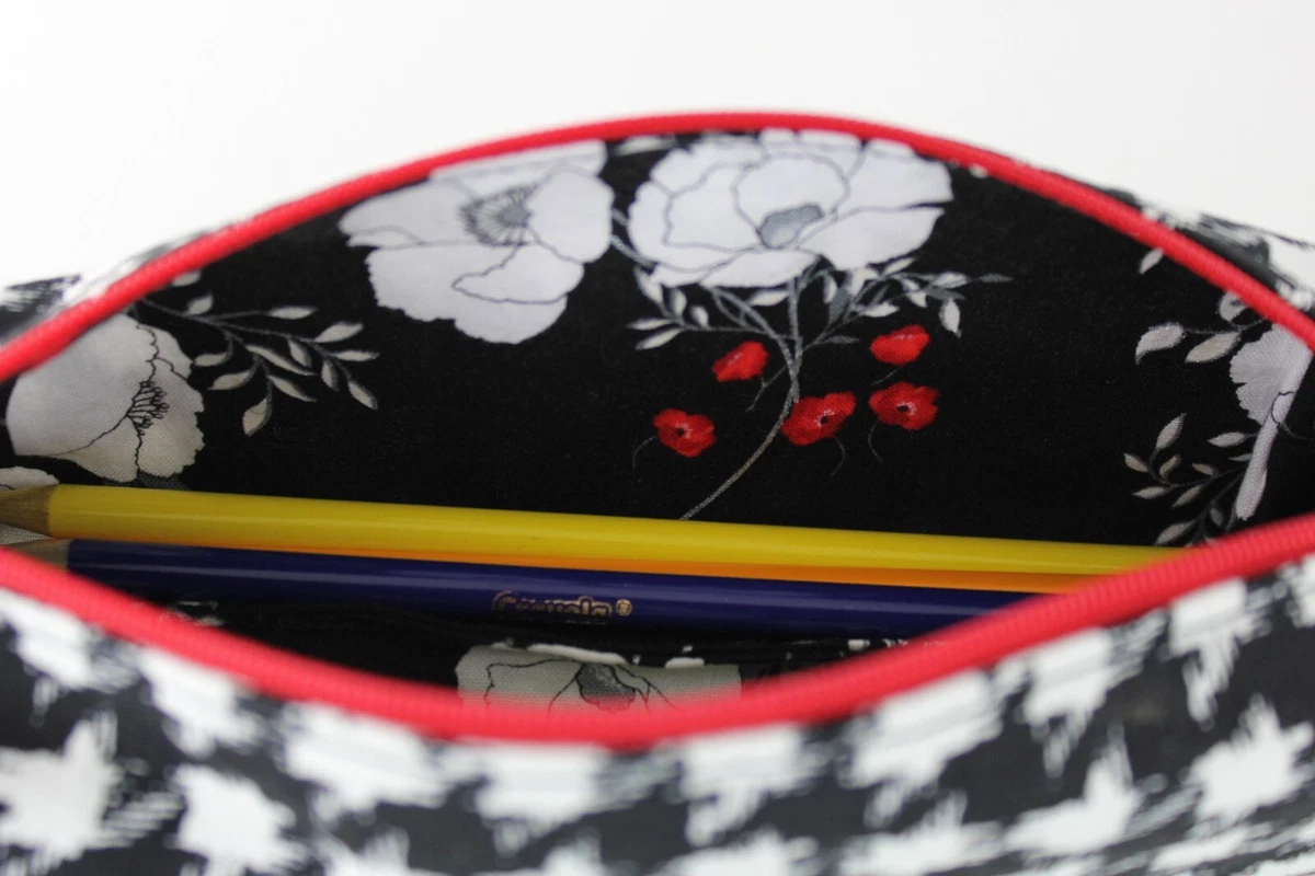 Retro Floral Pencil Case