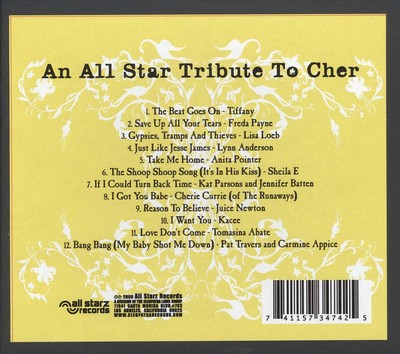 VARIOUS ARTISTS - AN ALL STAR TRIBUTE TO CHER NEW CD