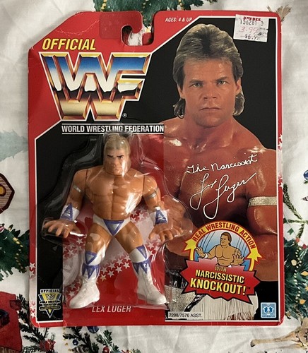 Vintage WWF Hasbro Series 8 1993 Red Card Lex Luge...