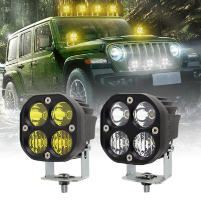 3inch LED Work Light Flood/Spot Cube Pods Bar Driving Fog Lamp Offroad Truck SUV