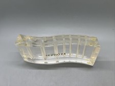 Sephora Store Organizer Clear Holder Makeup Brush Glitter Acrylic 7x2.5x1.25