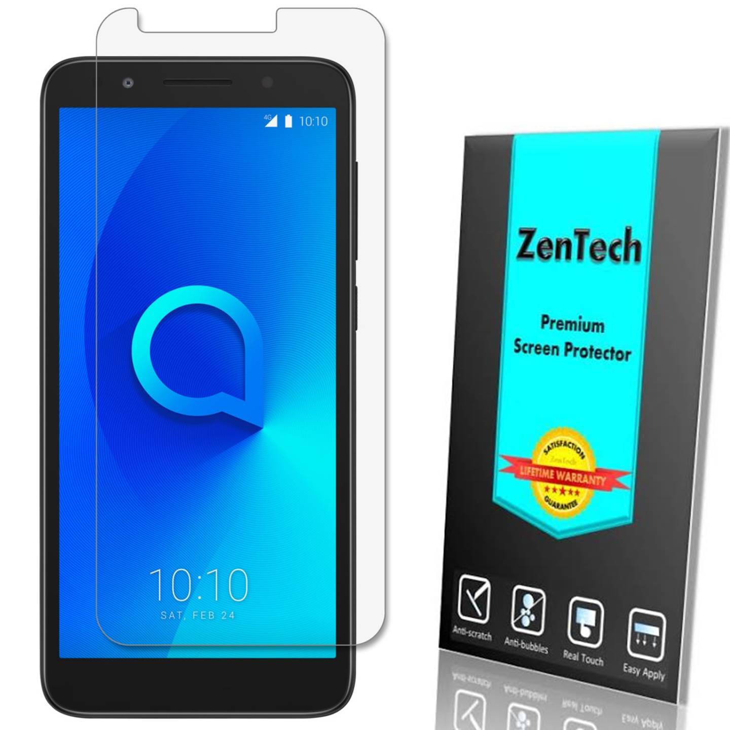 ZenTech Clear Screen Protector Guard Shield Film Saver Cover For Alcatel 3V