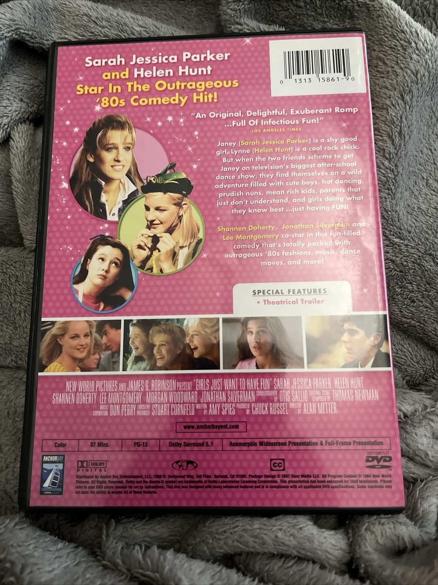 Girls Just Want to Have Fun DVD. LIKE NEW! Sarah Jessica Parker