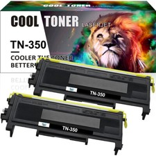 2 TN350 BLACK Toner Compatible With Brother TN-350 HL-2040 DCP-7025 MFC-7420