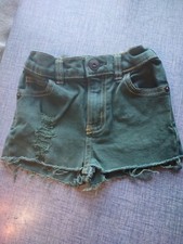OSH KOSH B'GOSH Toddler Denim Distressed Shorts, Size 4T, Forest Green