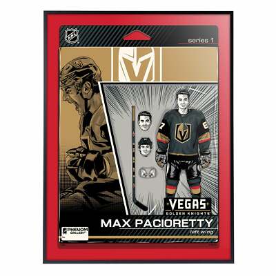 Vegas Golden Knights Max Pacioretty Action Figure 18'' x 24'' Deluxe Framed Serigr