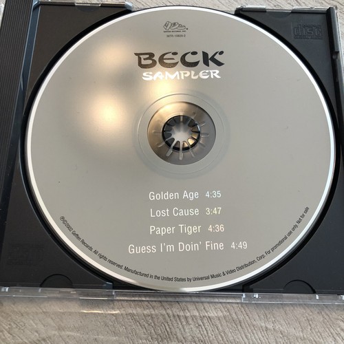Beck Promo CD Sampler Sea Change 2002 DGC With Tour Dates