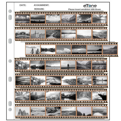 30x Acid Free Negative Filing Sheets for 35mm 135 Film Archival Storage Pages US