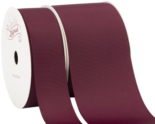 2 Rolls Burgundy Grosgrain Ribbon Pack 1" x 10Yds and 2" x 10 Yds 20 Yards To... - Picture 1 of 6