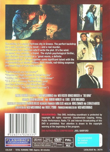 The Wind AKA Edge Of Terror DVD (Region ALL) VGC Meg Foster NEW CASE - Picture 2 of 3