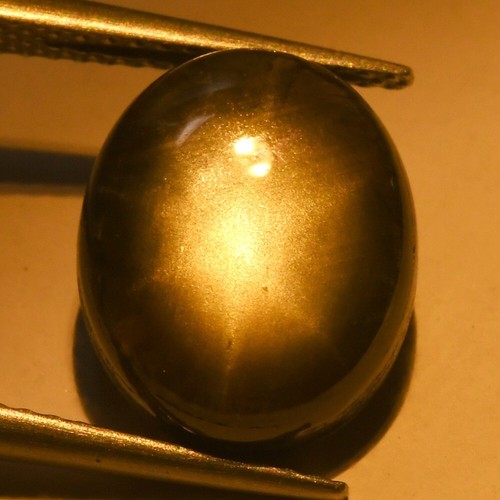 7.78ct Wow! Big Size Ultra Rare Genuine Black Star Sapphire Earth Mined Loosegem - Picture 3 of 4