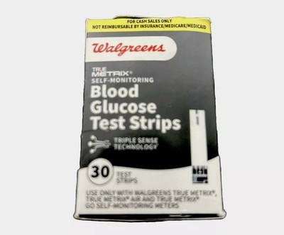 Walgreen's Blood Glucose Test Strips. QTY-30, Ex 9/25 FREE FAST SHIPPING