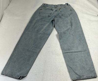 Good American Blue Denim Medium Wash Pockets Straight Leg Jeans Womens Size  2/26