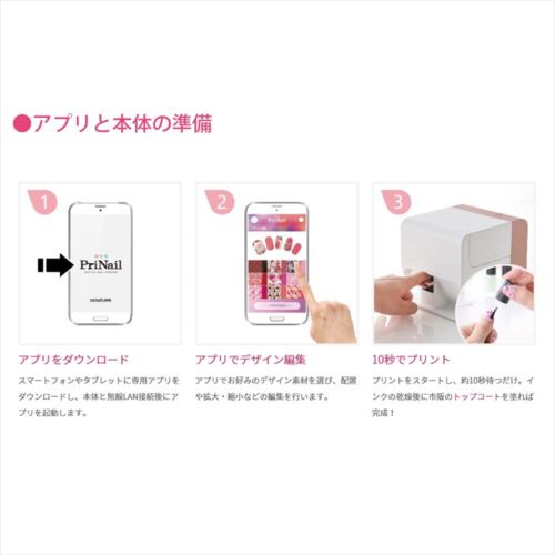 KOIZUMI Digital Nail Printer PriNail Digital Nail Art Machine Wi-Fi KNP-N800/P - Picture 8 of 11
