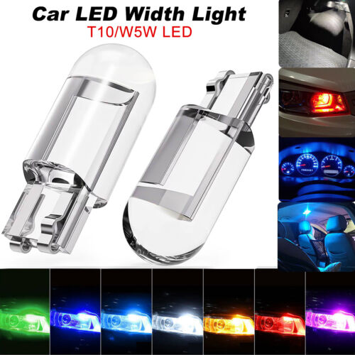 T10 501 W5W LED Car Side Light Bulbs Canbus COB Xenon Sidelight Multiple colors - Picture 1 of 19