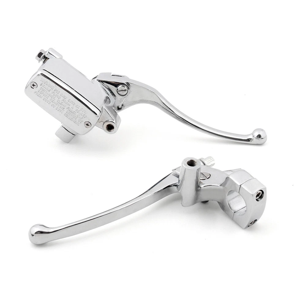 1" Handlebar Control Reservoir 14mm Bore Brake Clutch Levers Motorcycle U4 A Foto 2 de 4