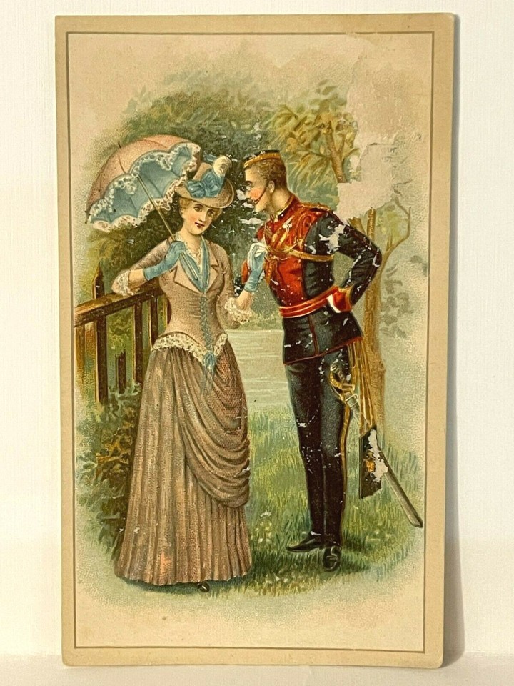Victorian Trade Card Arbuckle Bros Coffee New York 18701900 Soldier