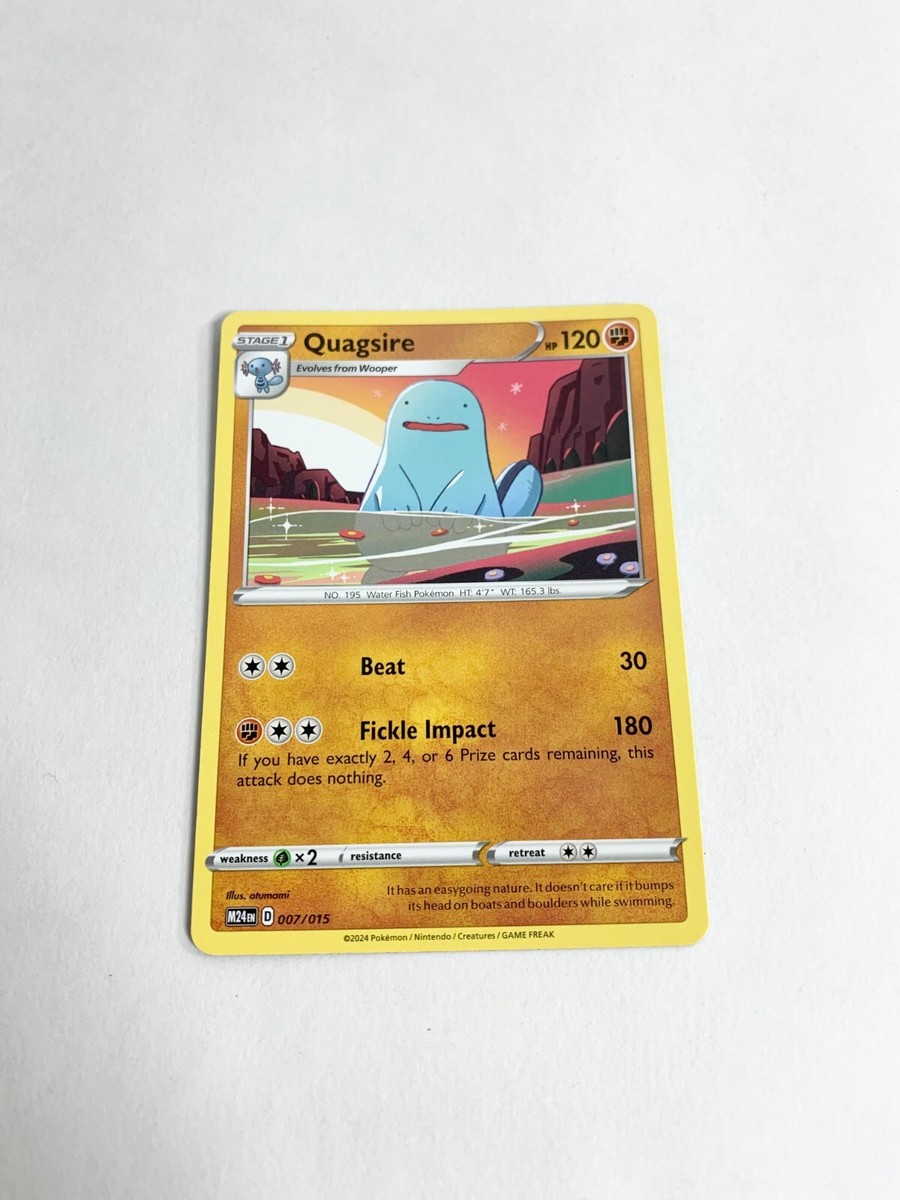 Quagsire 2025 McDonalds Pokemon Card # 007/015