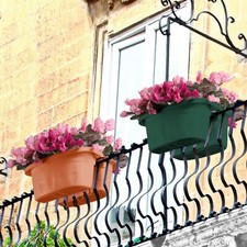 Fioriera vaso doppia autoreggente Bama Klunia cm 40 balconetta giardino terrazzo