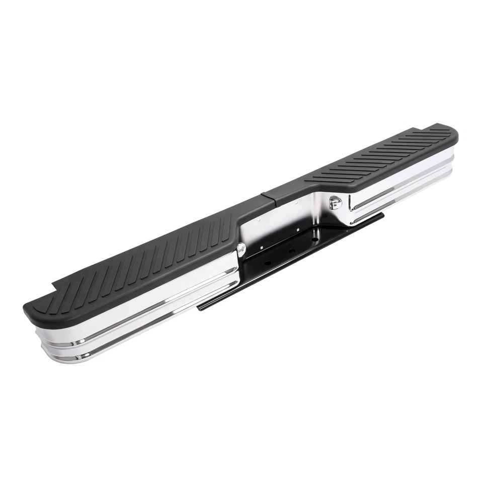 Universal Steel Step Rear Bumper Assembly Fleetside Chrome New F-Series F-250 Foto 4 de 4